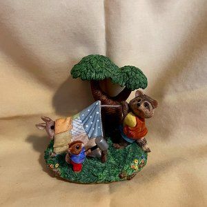 Vintage Hallmark Tender Touches Happy Campers Tent Situation Figurine QEC6393